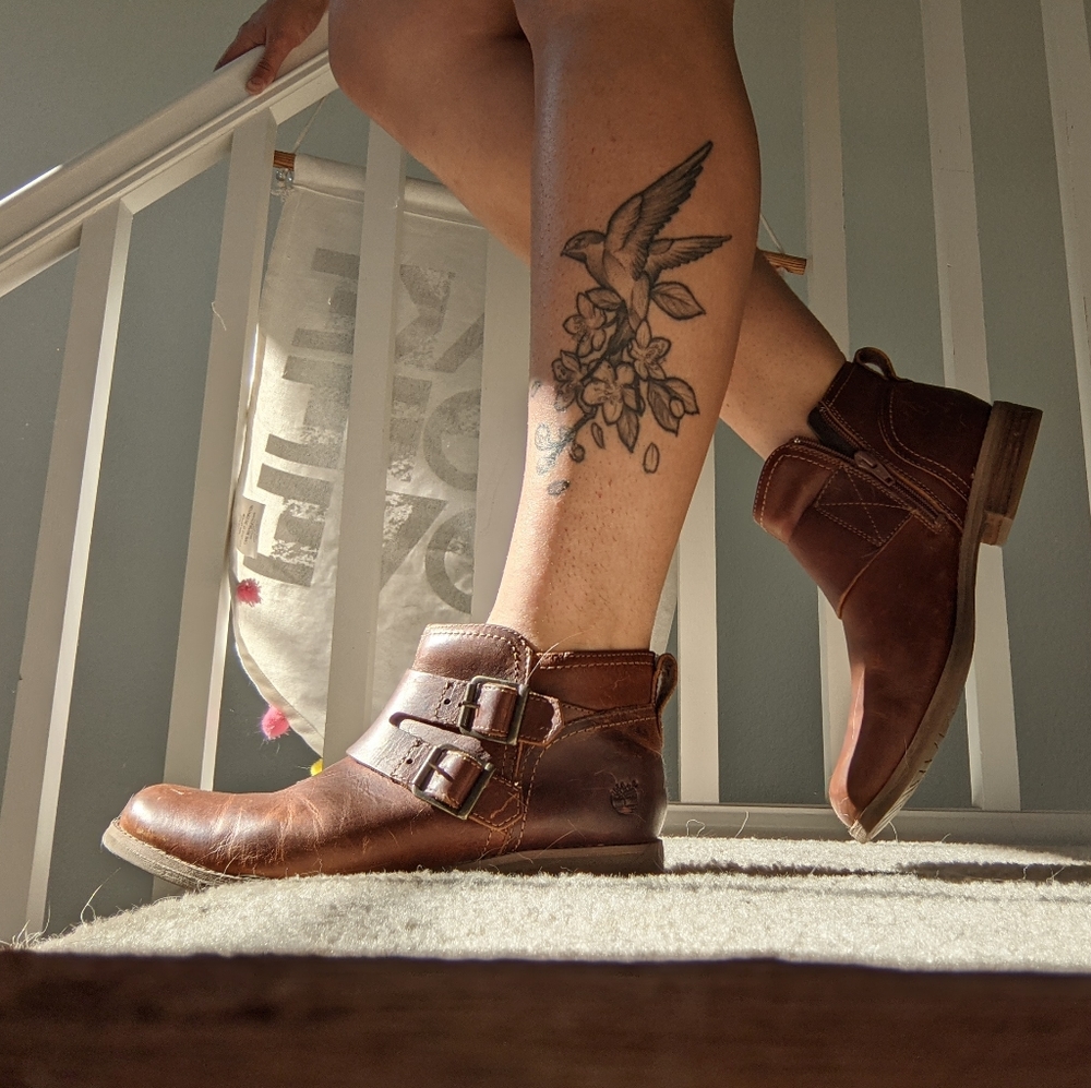Timberland Brown Leather Ankle Boots